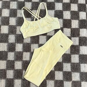 Alala Yellow Sports Bra & Tights (M)